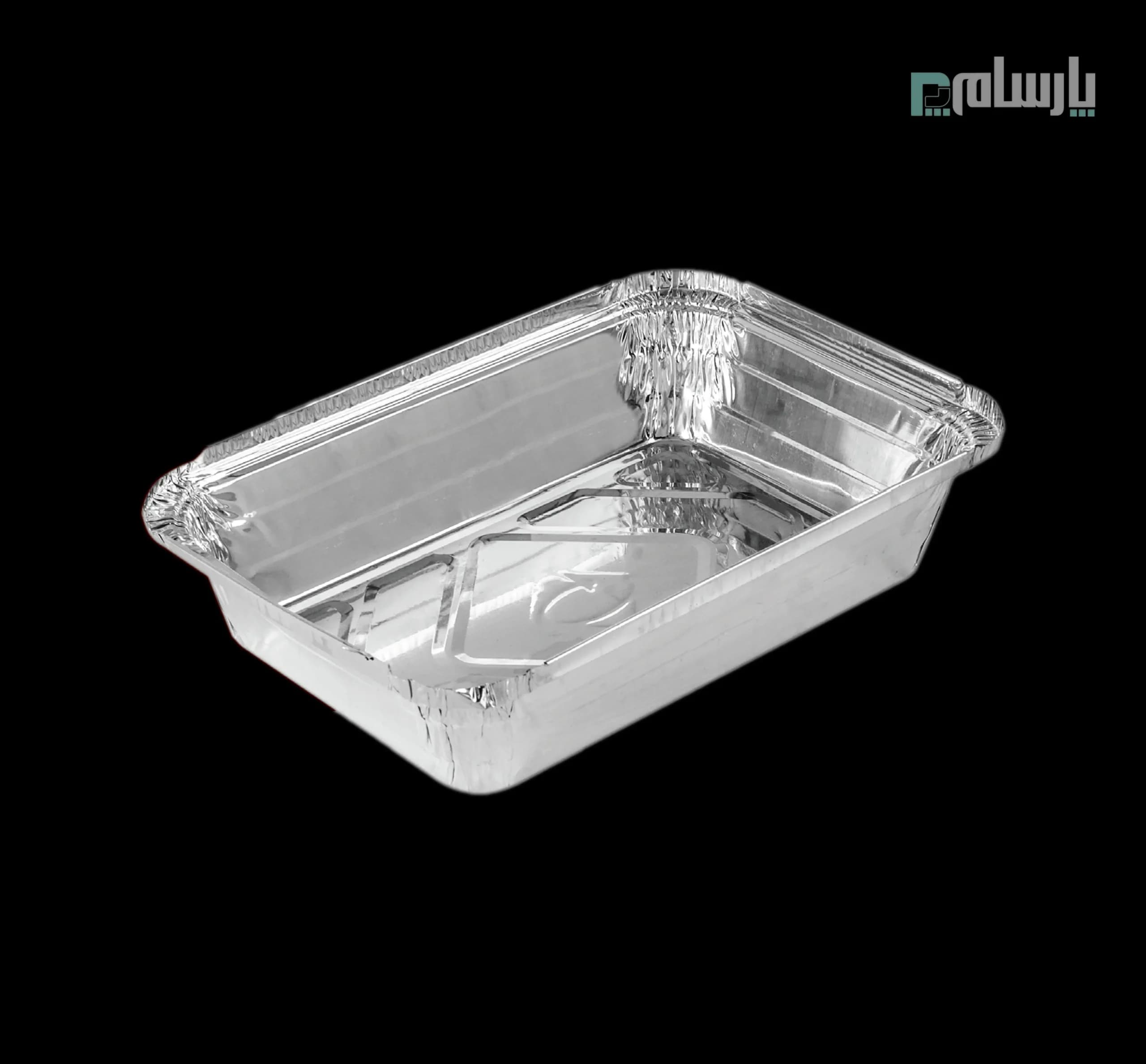ظرف آلومینیومی یکبار مصرف تک پرسی سبز کد 105