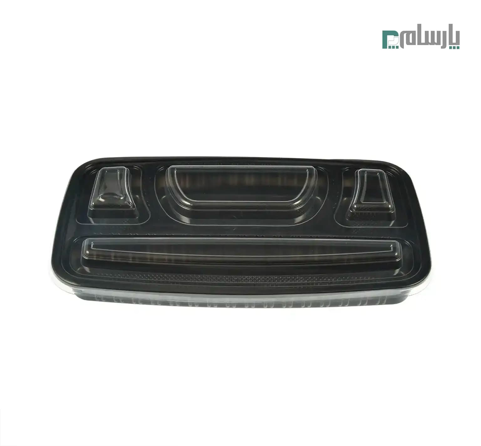 دیس ترموفرمینگ یکبار مصرف چهار خانه-مشکی — تصویر ۲