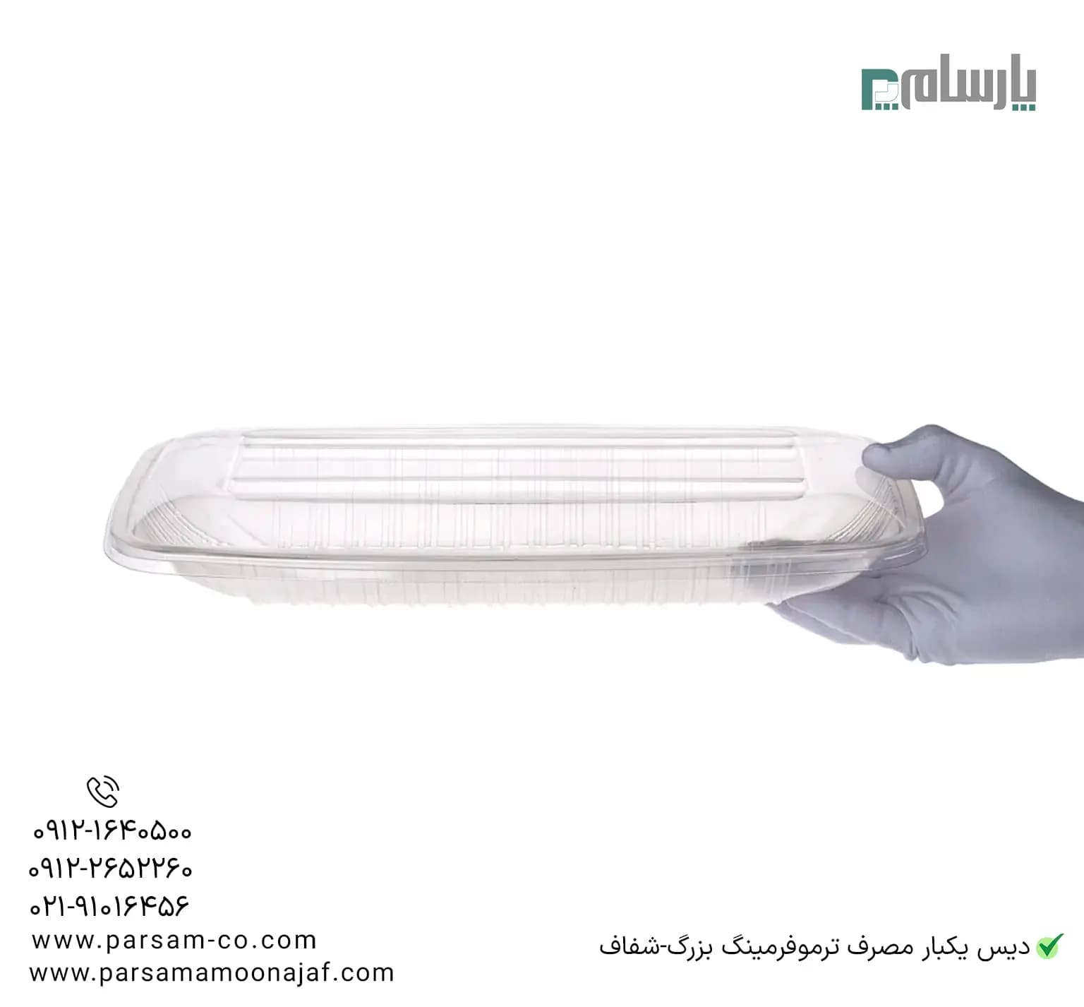 دیس یکبار مصرف ترموفرمینگ بزرگ-شفاف — تصویر ۴