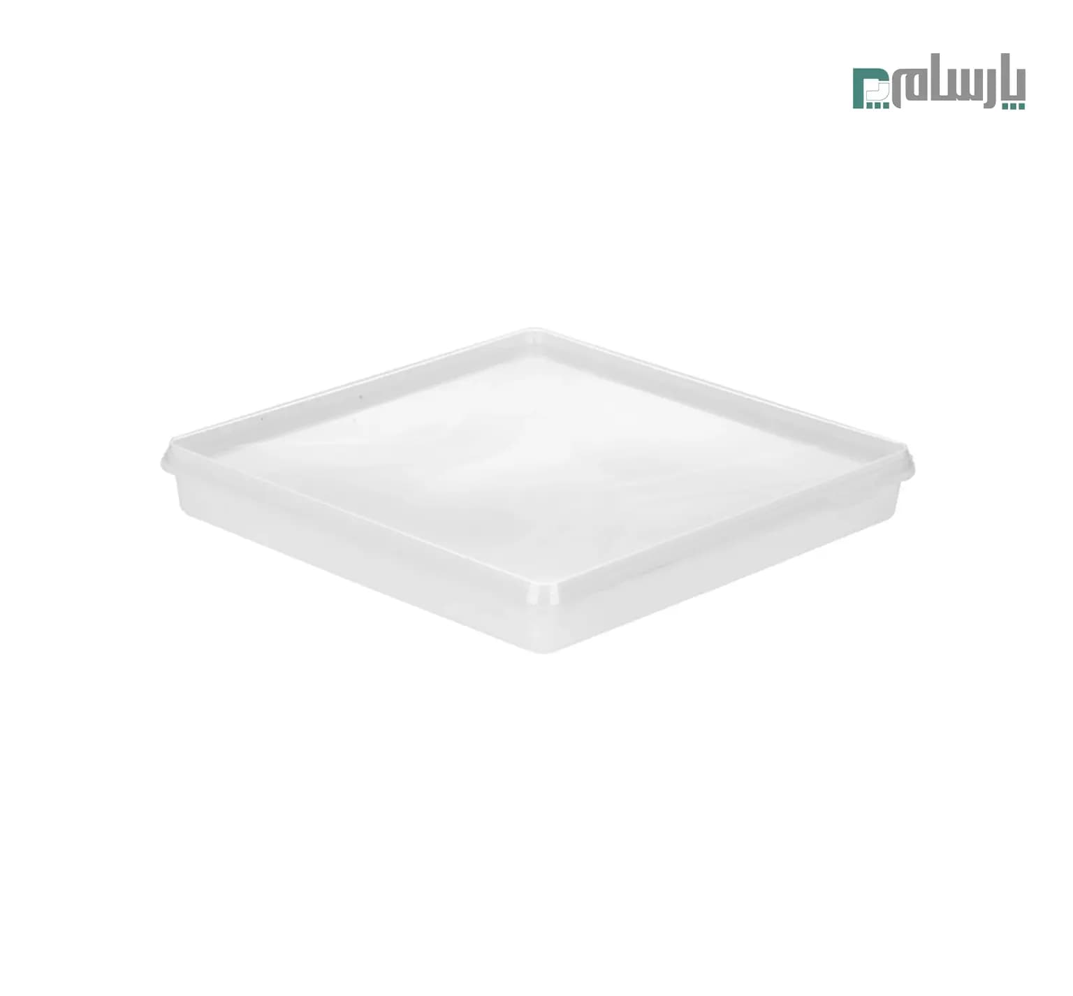ظرف یکبار مصرف مایکروويو 1200سی سی مربع-شفاف