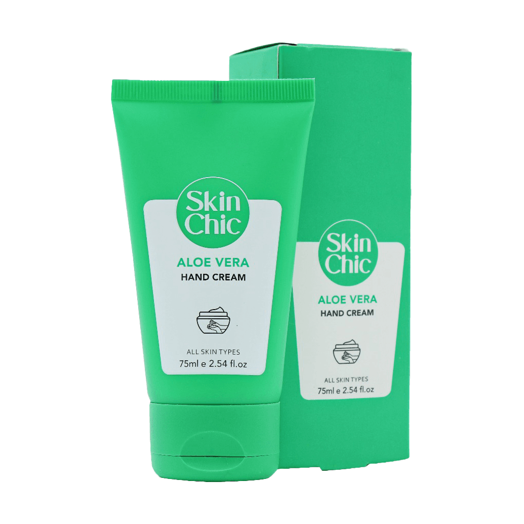 کرم مرطوب کننده دست و روشن کننده اسکین شیک Skin Chic حاوی آلوئه ورا