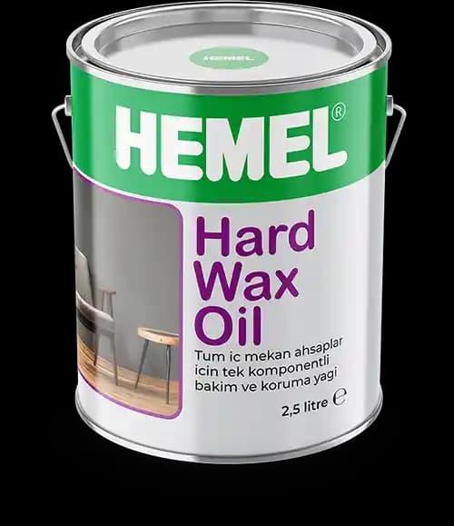 روغن چوب برند HEMEL مدل هاردواکس - 2.5 لیتر سطوح / شفاف ( گرید A )
