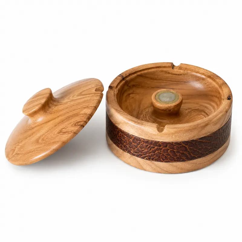زیر سیگاری چوبی روبینا کد ASH-WD-01
