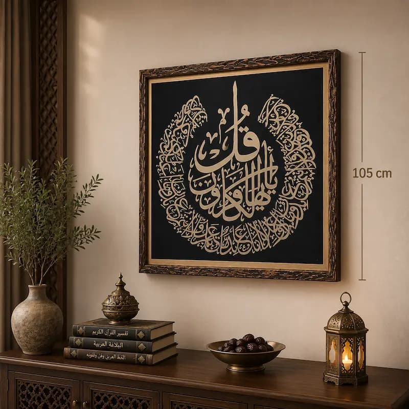تابلو چوبی قرآنی کد FR-1103-A — تصویر ۳