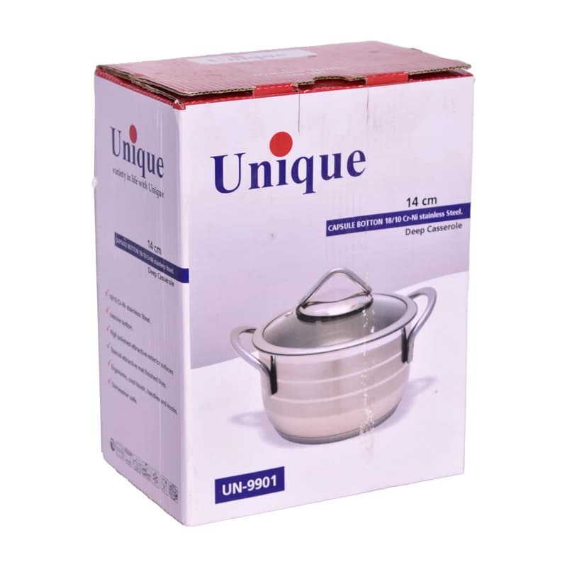 قابلمه استیل سایز 14 یونیک مدل UN-9901 — تصویر ۸