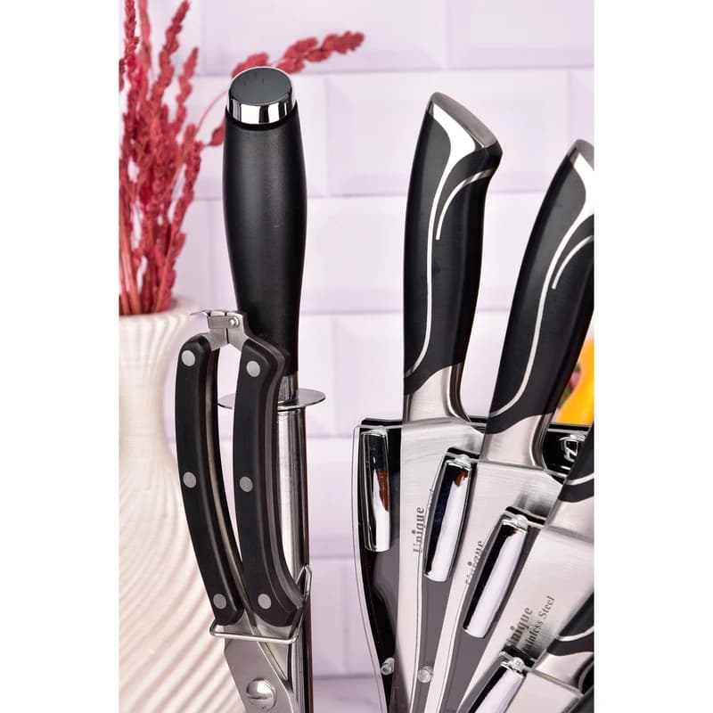 سرویس چاقو آشپزخانه 8 پارچه یونیک مدل UN-5500 — تصویر ۴