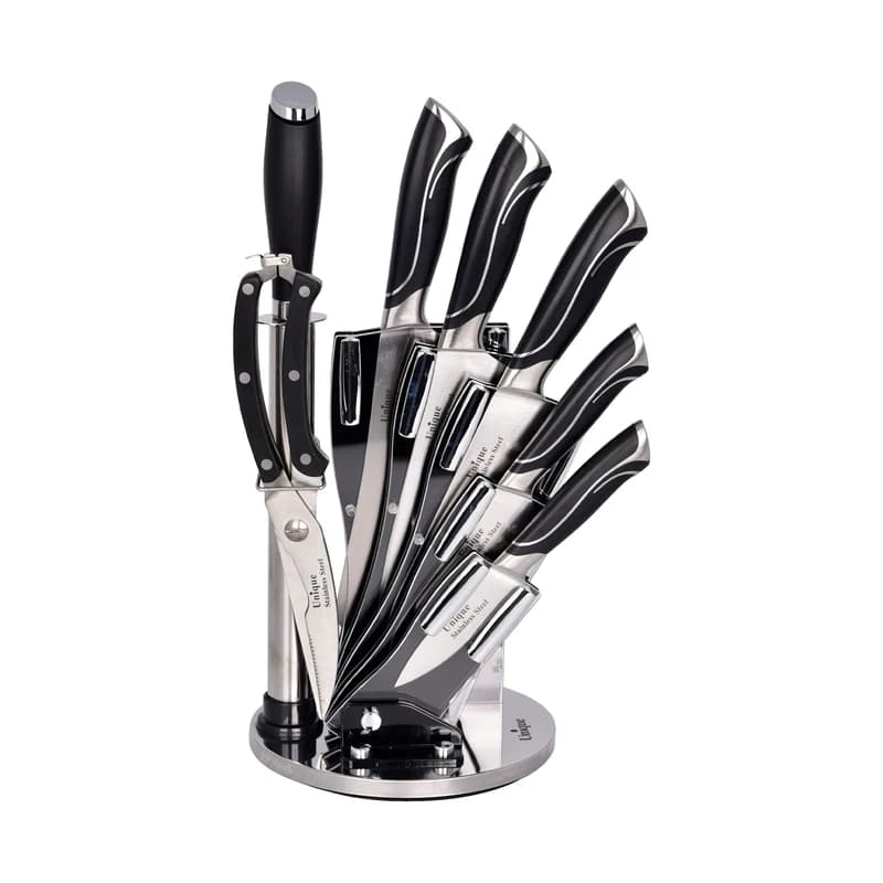 سرویس چاقو آشپزخانه 8 پارچه یونیک مدل UN-5500