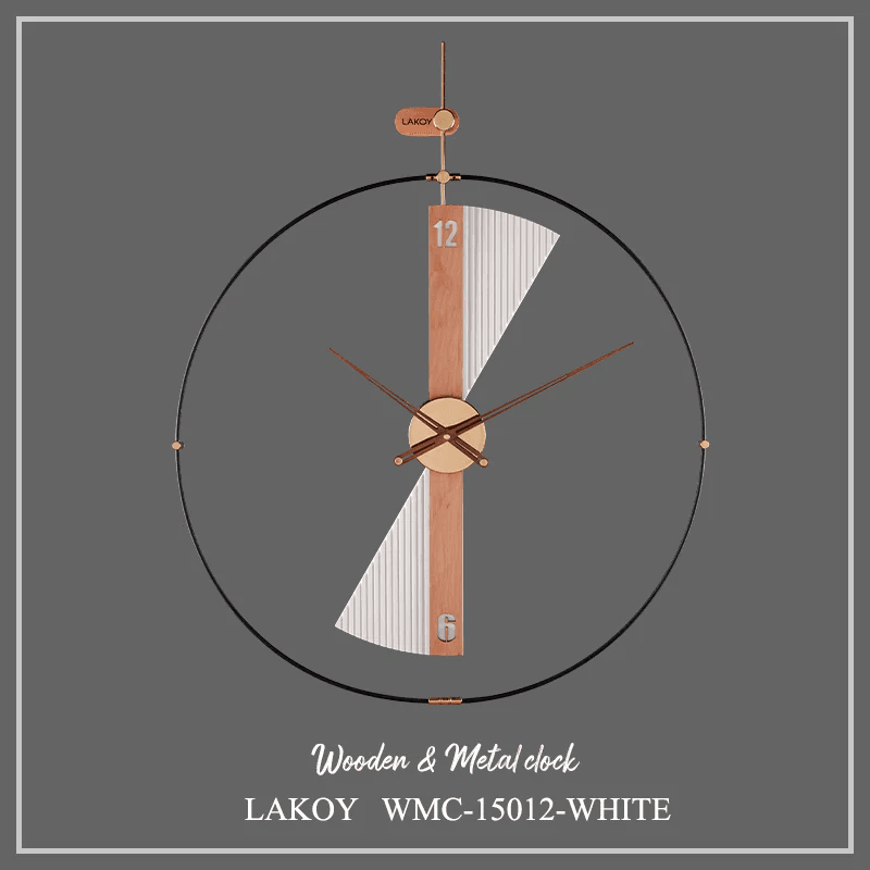 ساعت دیواری لاکوی کد WMC-15012 رنگ سفید — تصویر ۹