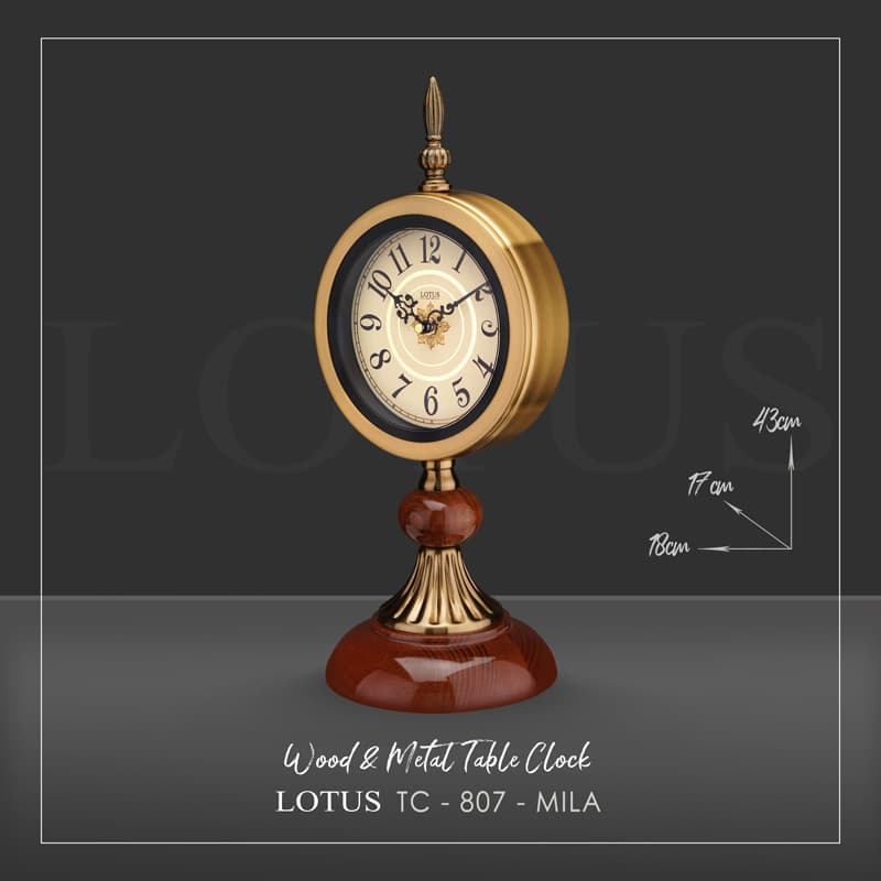 ساعت رومیزی میلا MILA کد TC-807 — تصویر ۵