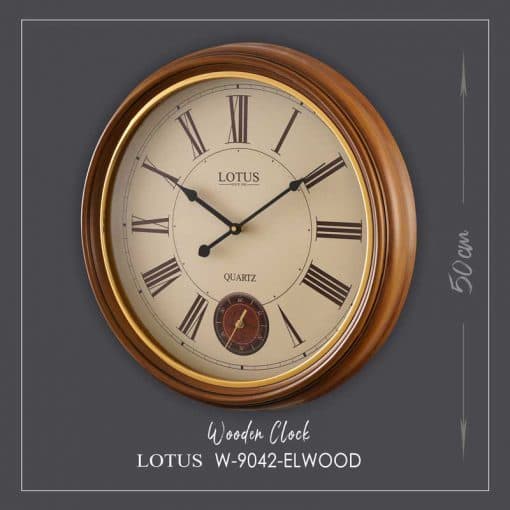ساعت دیواری چوبی مدل ELWOOD کد W-9042 — تصویر ۸