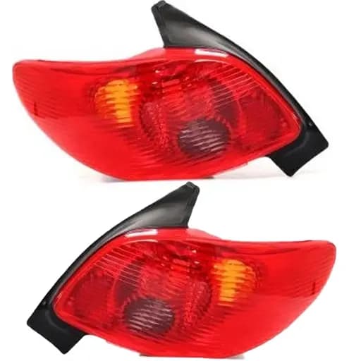 چراغ خطر عقب پژو 206 هاچ بک مدرن بدون کیت الکتریکی و فوم (چپ و راست) - همراهکار