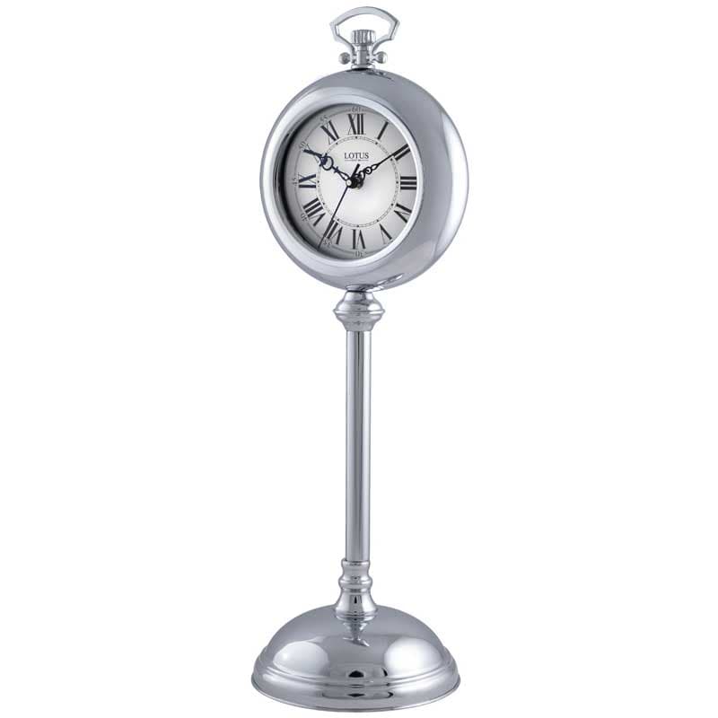 ساعت رومیزی فلزی SANTA CLARA کد TC-804 رنگ SILVER — تصویر ۲