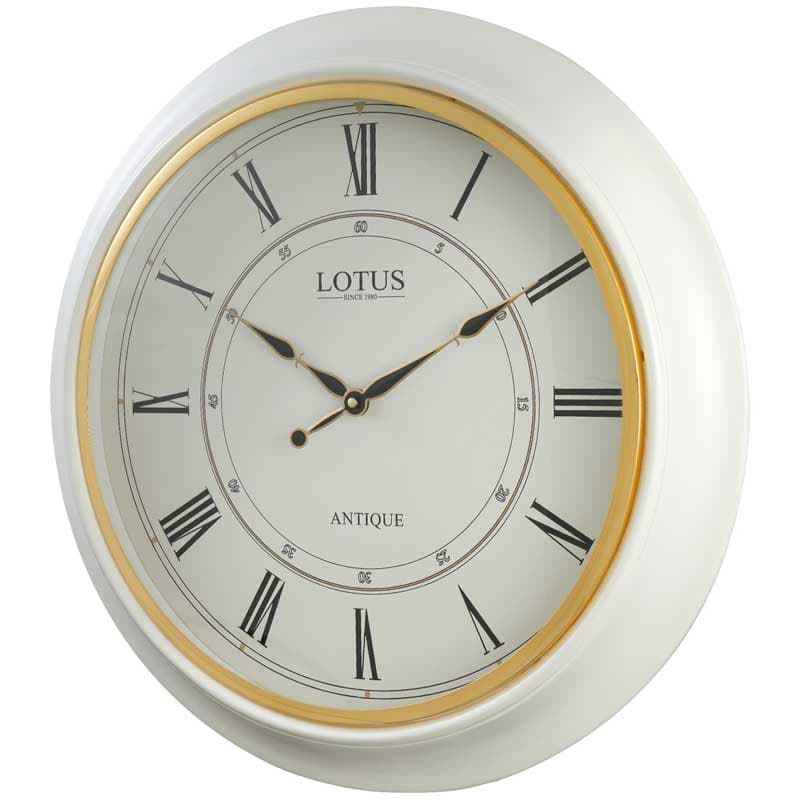 ساعت دیواری چوبی مدل HEIDELBERG کد W-8034 رنگ WHITE