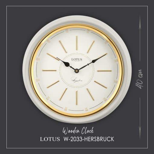 ساعت دیواری چوبی مدل HERSBRUCK کد W-2033 — تصویر ۸
