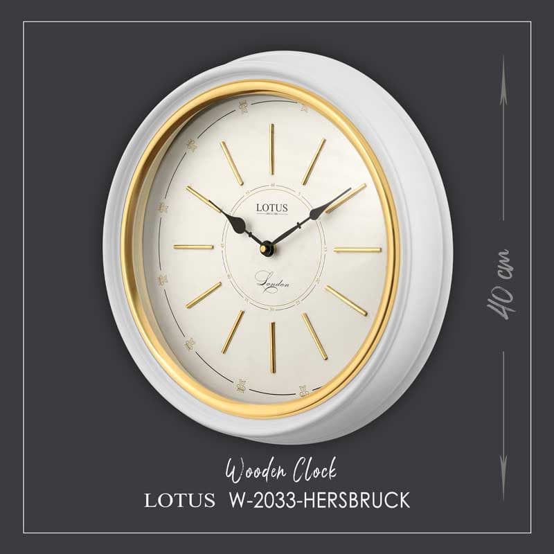 ساعت دیواری چوبی مدل HERSBRUCK کد W-2033 — تصویر ۵