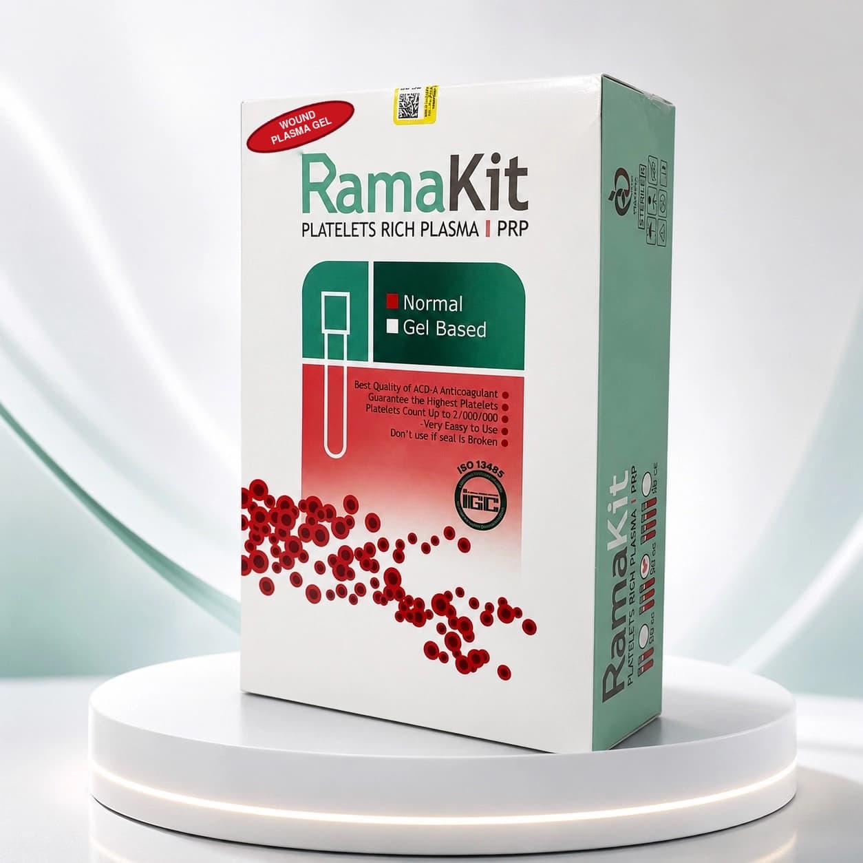 کیت نرمال PRP زخم | Normal Wound PRP Kitپلاسمای غنی از پلاکت | تغلیظ پلاکتی تا 7 برابر پلاکت پایه