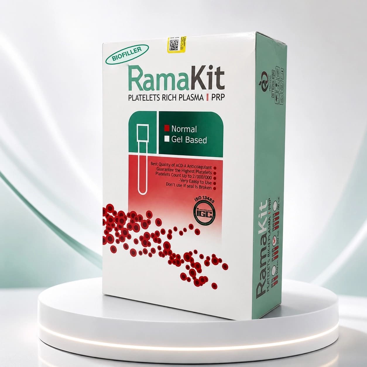 راما کیت نرمال PRP بایوفیلر | Normal Biofiller PRP Kitپلاسمای غنی از پلاکت | تغلیظ پلاکتی تا 7 برابر پلاکت پایه