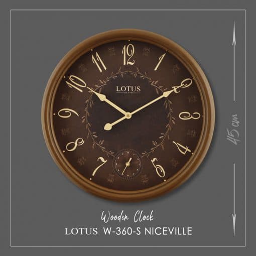 ساعت دیواری چوبی مدل NICEVILLE کد W-360.NEW — تصویر ۸
