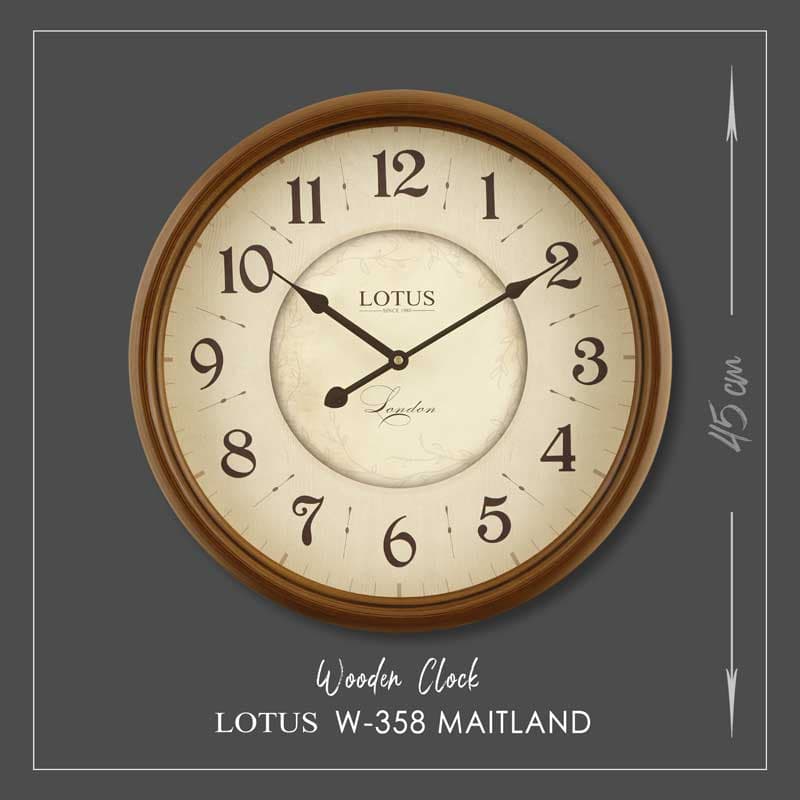 ساعت دیواری چوبی مدل MAITLAND کد W-358 — تصویر ۴