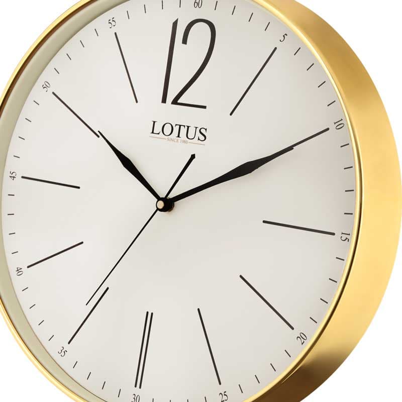 ساعت دیواری فلزی مدل NOLAN کد M-7712 رنگ GOLD — تصویر ۳
