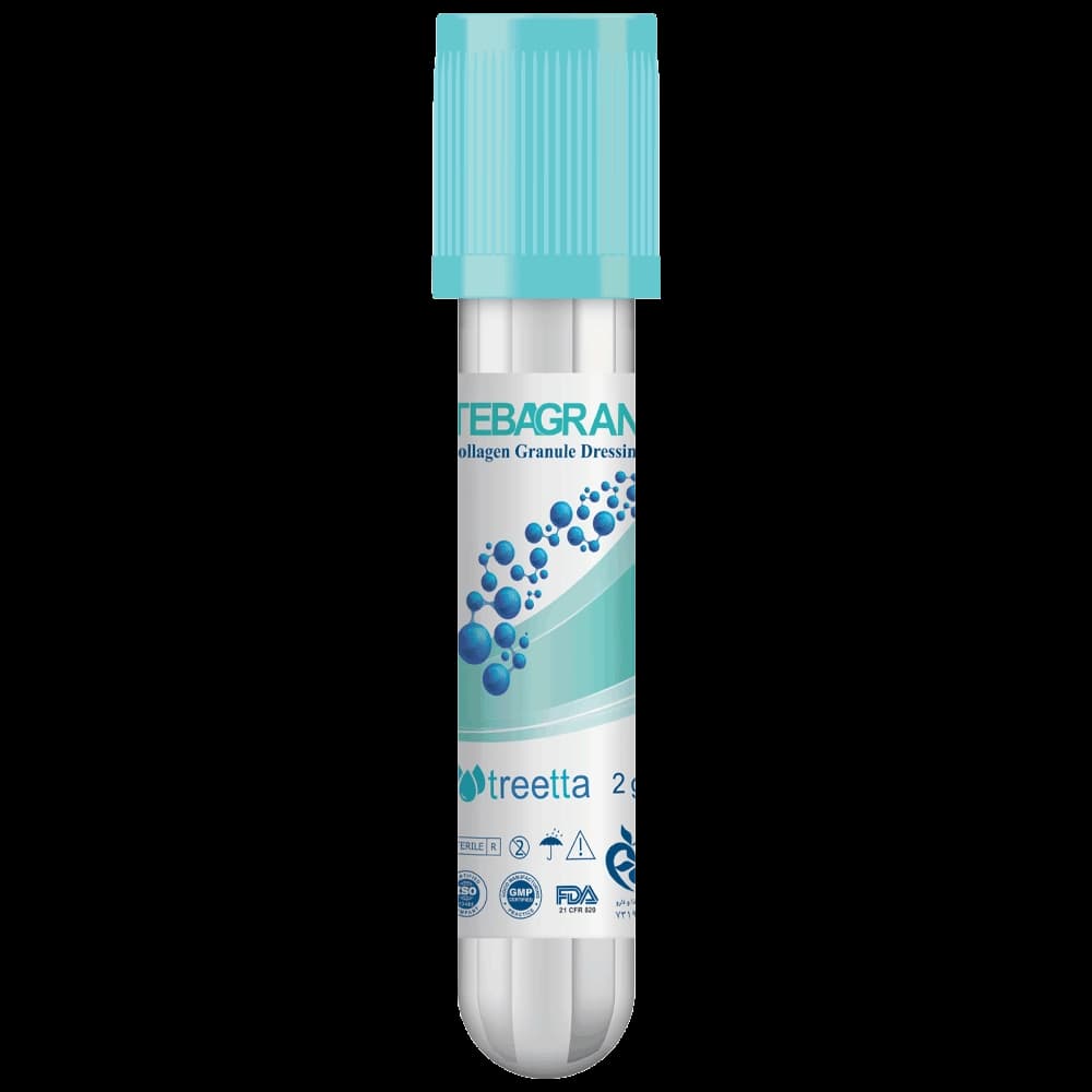 پودر طباگرن پانسمان گرانول کلاژن | Collagen Granule Dressing — تصویر ۲