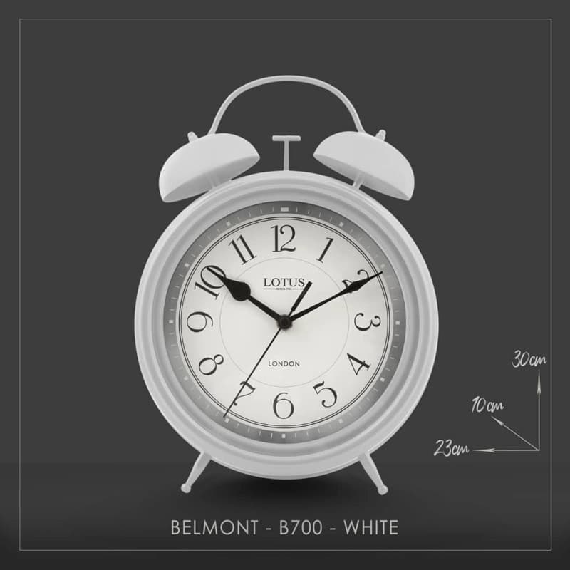 ساعت فلزی رومیزی مدل BELMONT-B700 رنگ (WHITE) — تصویر ۳