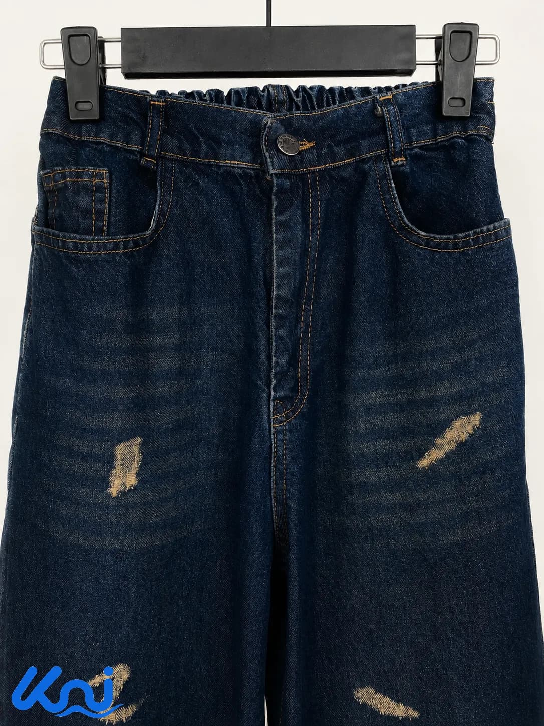 شلوار جین نیم بگ زنانه گازوئیلی — تصویر ۸
