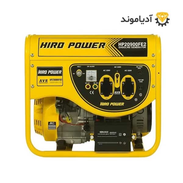 موتور برق بنزینی استارتی تکفاز 9.5 کیلووات هیرو پاور HP20900FE2