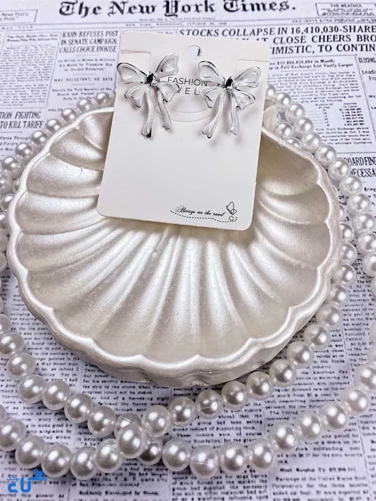 گوشواره زنانه طرح پاپیون — تصویر ۵