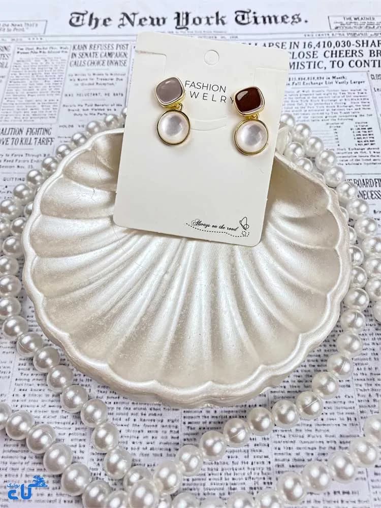 گوشواره زنانه طرح دیگنیتی — تصویر ۴