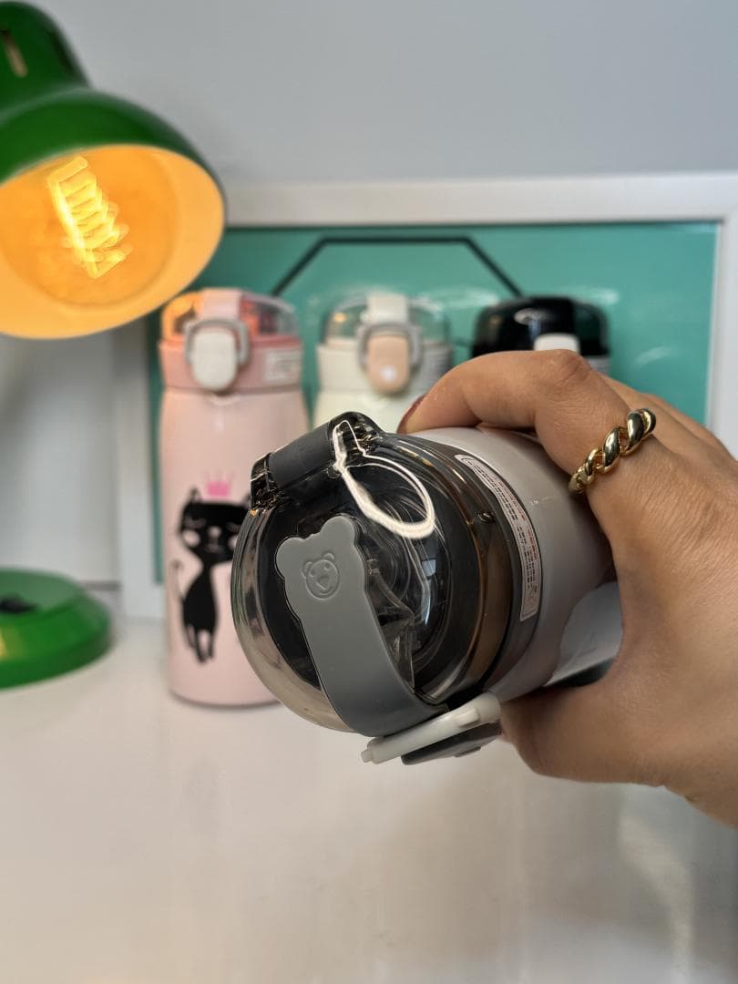 تراول ماگ طرح گربه 350 میل نی دار 001717 — تصویر ۵