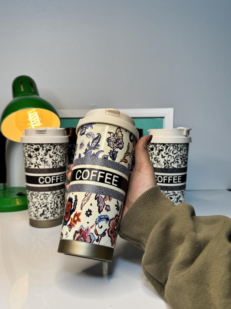تراول ماگ دوحالته 500میل coffee کد 001710 — تصویر ۳