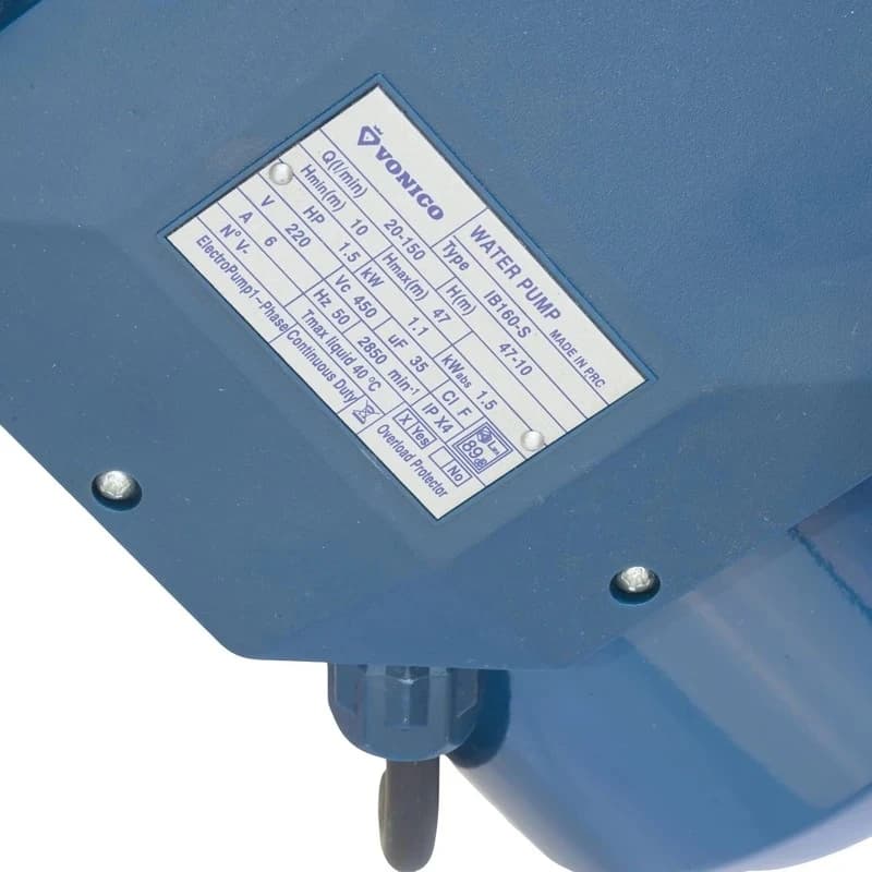 پمپ 1.5 اسب دو پروانه استیل ونیکو IB160-S — تصویر ۳