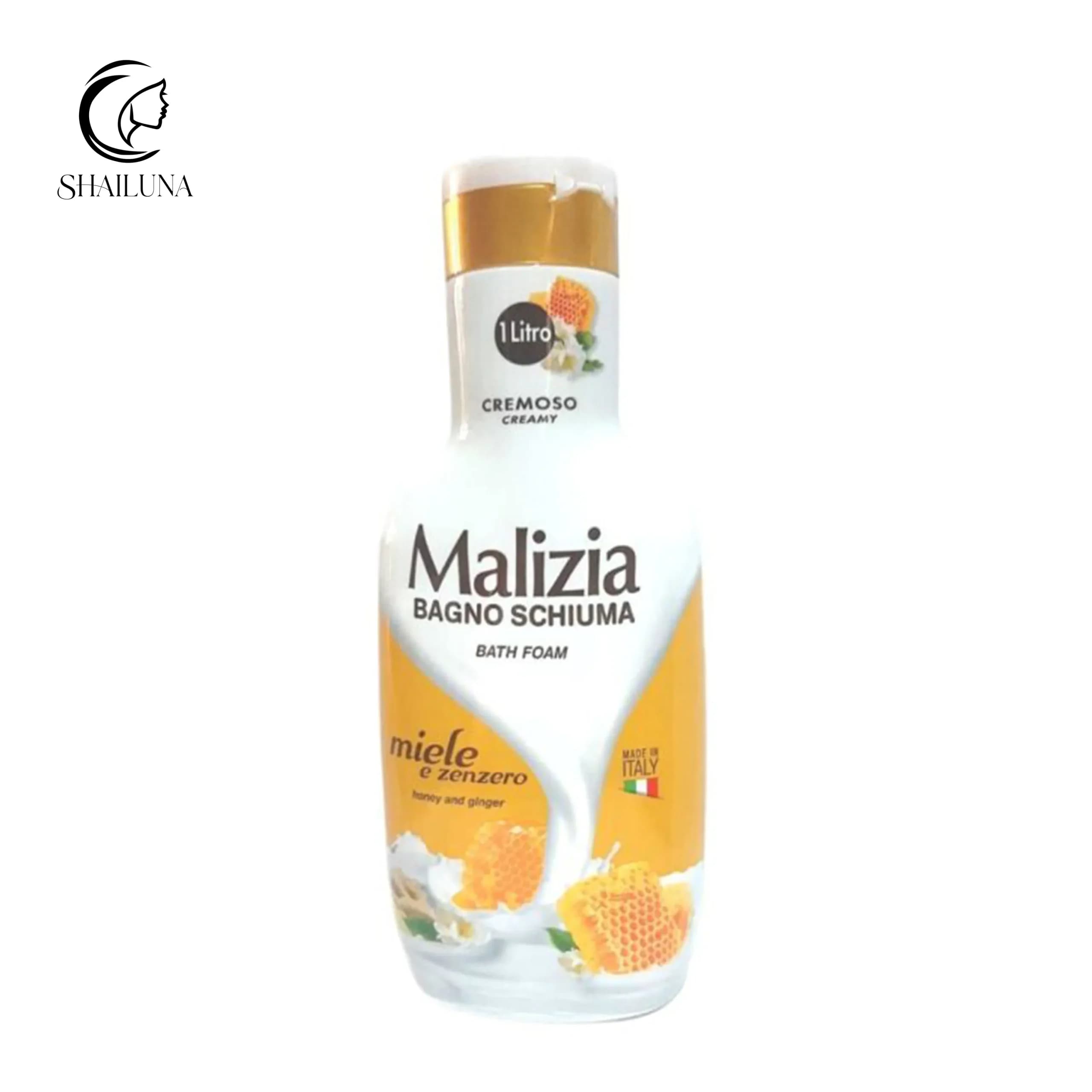 شامپو بدن مالیزیا Malizia Bath Foam حاوی عصاره عسل و زنجبیل