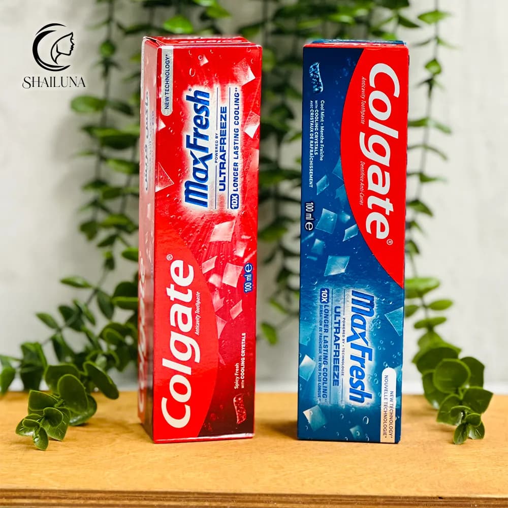 خمیر دندان خنک کننده کولگیت Colgate مدل MaxFresh UltraFreeze — تصویر ۲