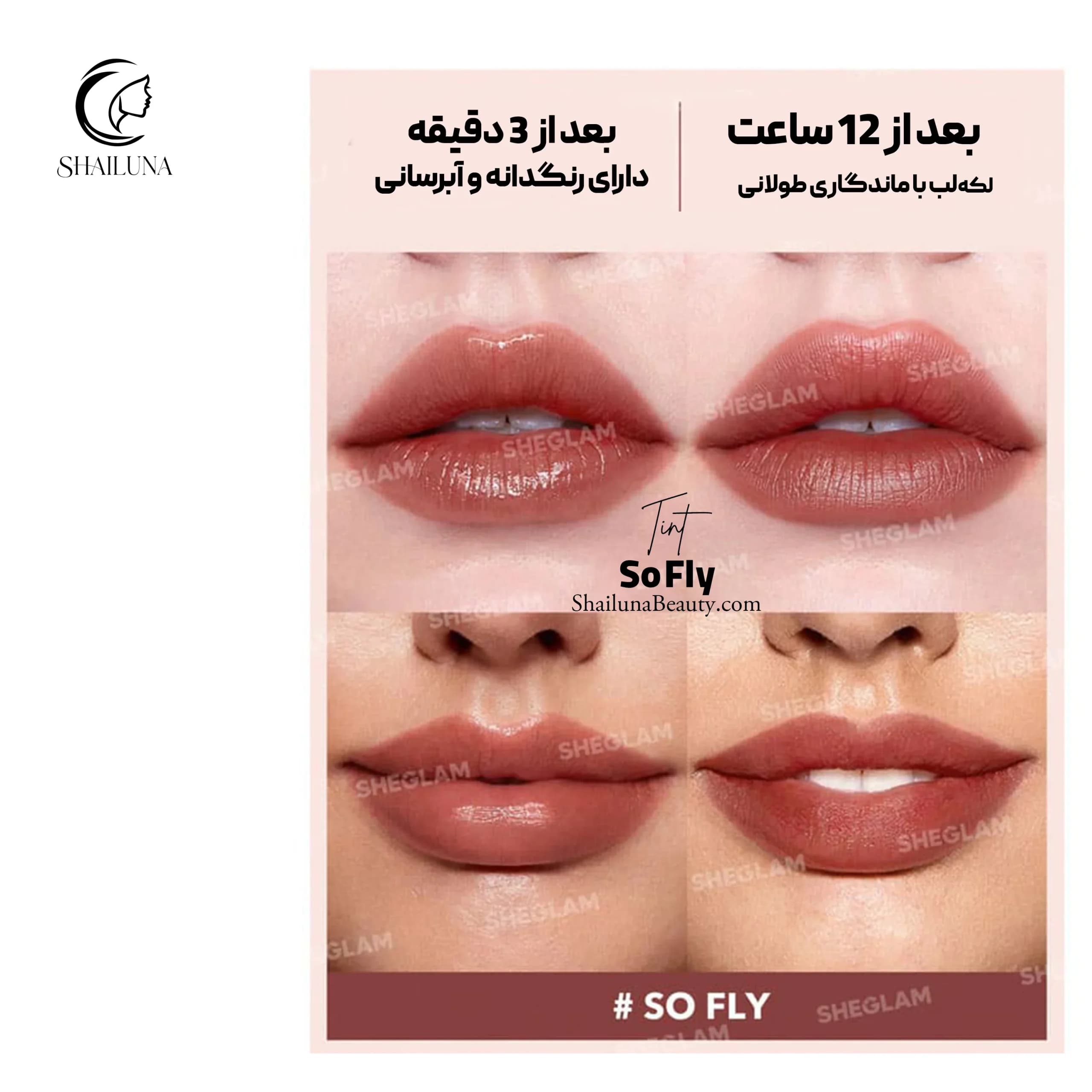 تینت لب شیگلم مدل Sheglam So Fly — تصویر ۵