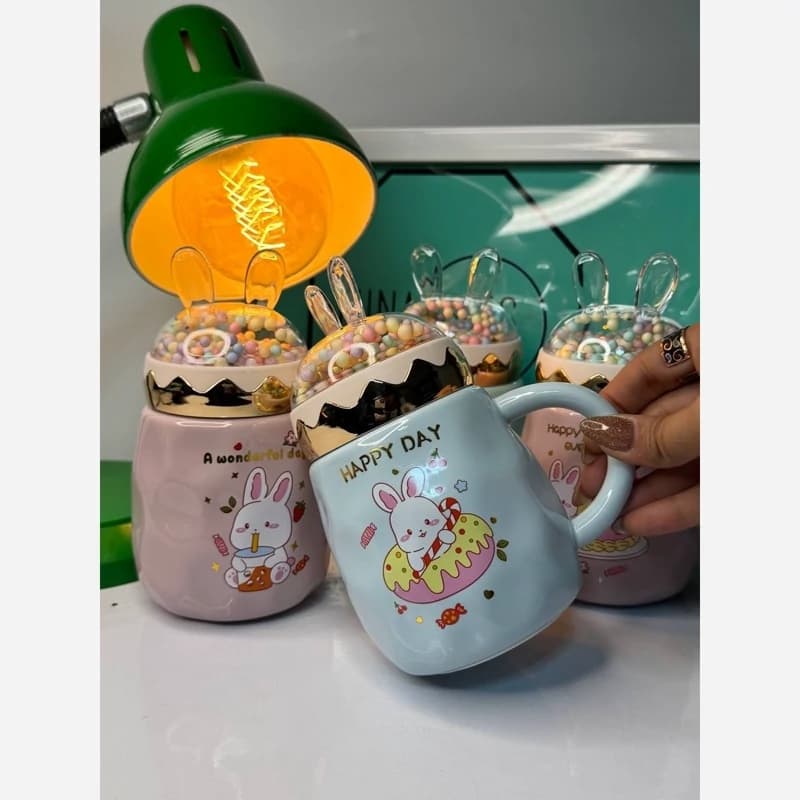 ماگ درب خرگوشی فانتزی کد 001636