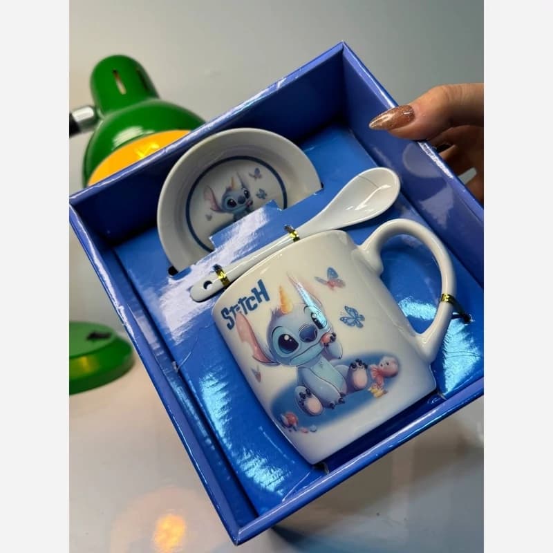 ماگ استیج کادویی با نعلبکی کد 001554