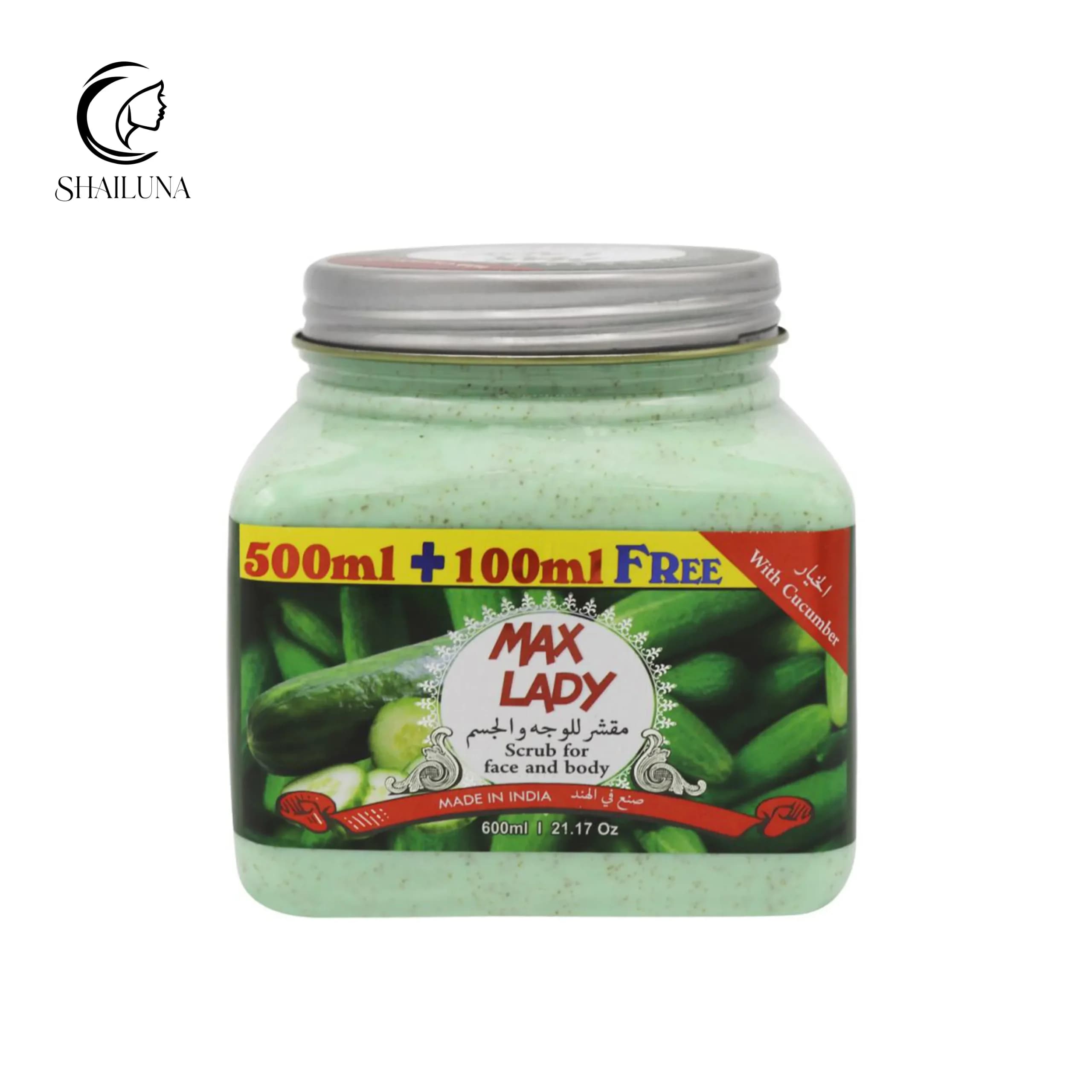 اسکراب لایه بردار پوست صورت و بدن مکس لیدی مدل Max Lady Cucumber
