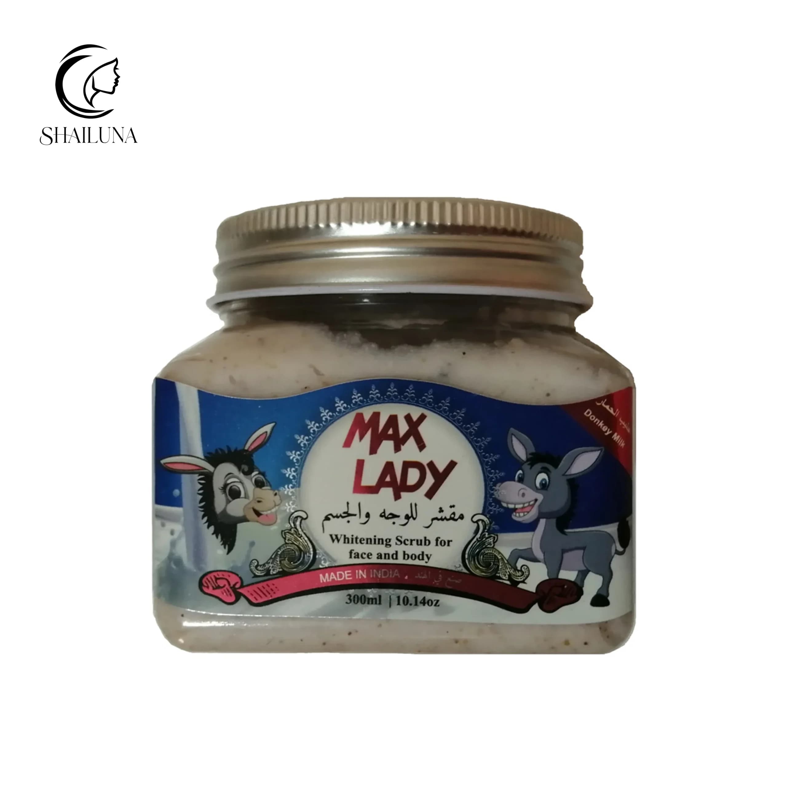 اسکراب لایه بردار پوست صورت و بدن مکس لیدی مدل شیر الاغ Max Lady