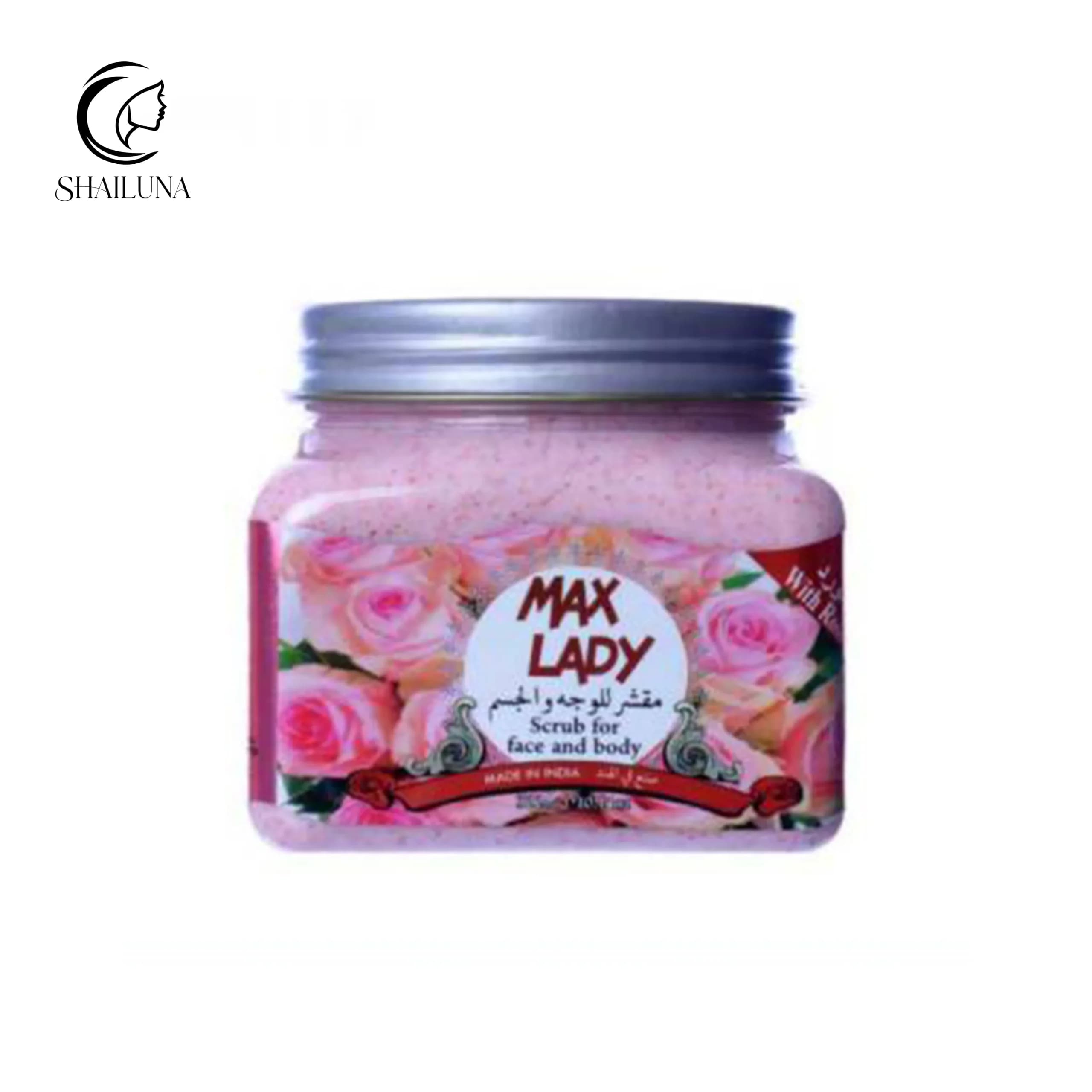 اسکراب لایه بردار پوست صورت و بدن مکس لیدی مدل Max Lady Roz