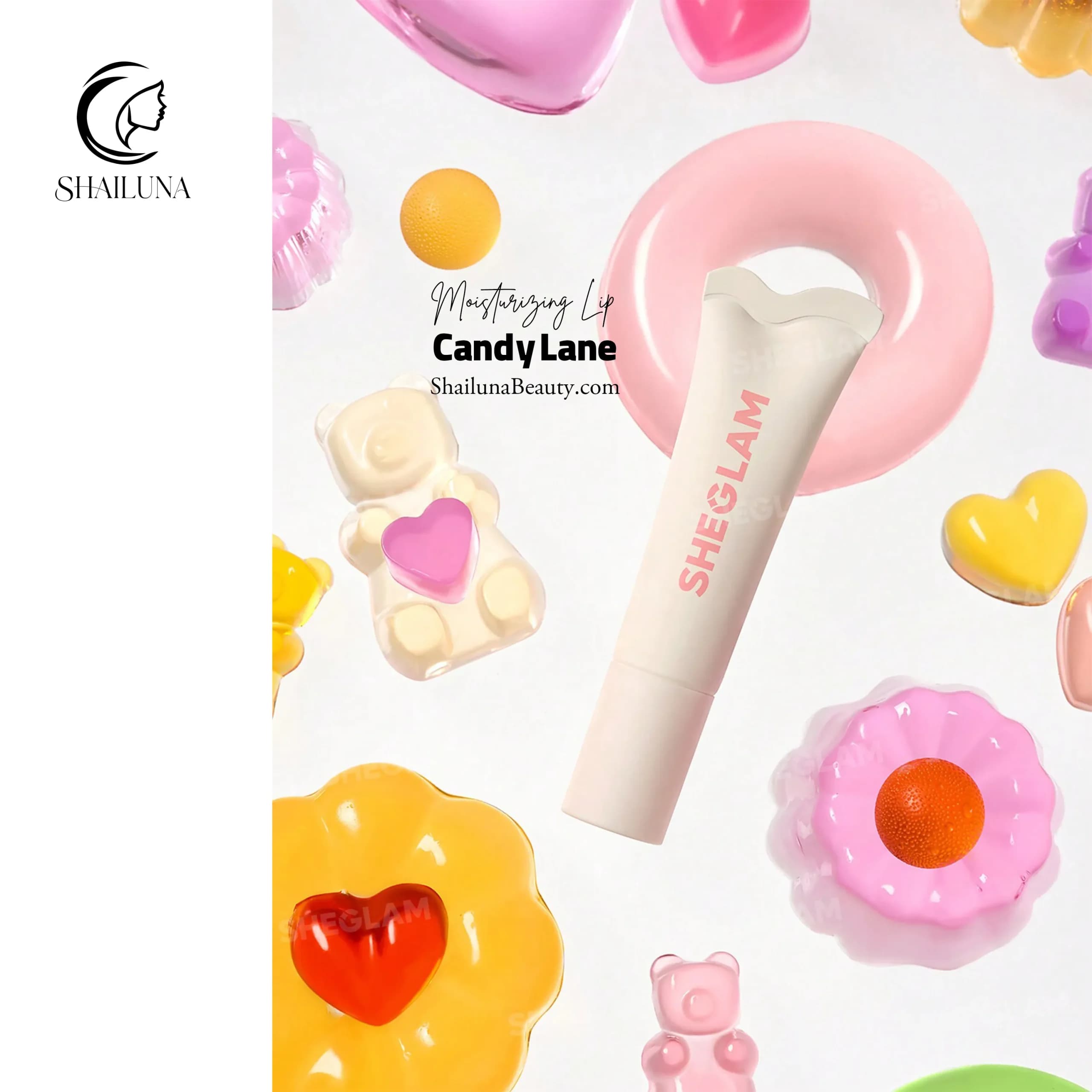 لیپ گلاس مرطوب کننده شیگلم مدل Sheglam Crystal Glaze Candy Lane — تصویر ۴