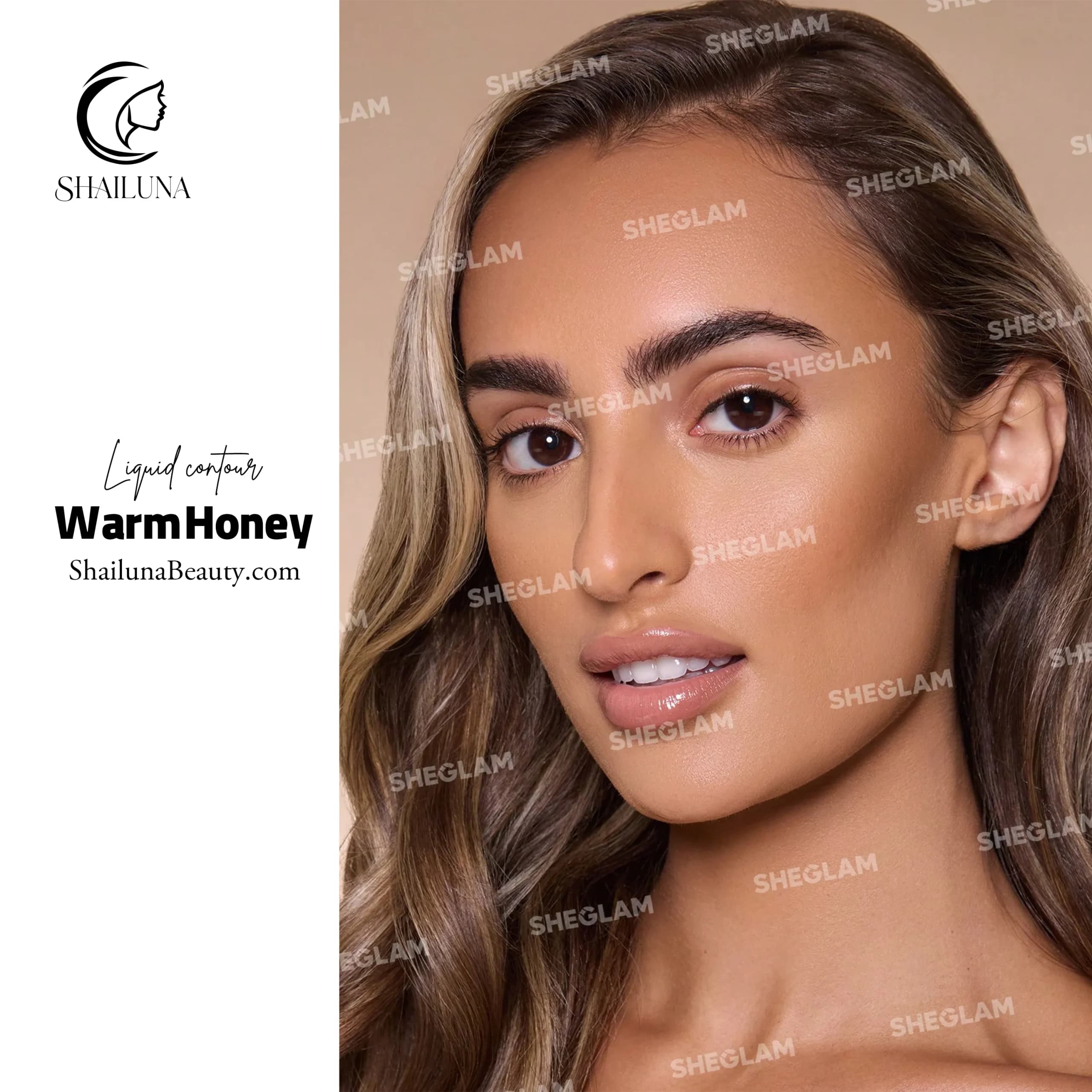 کانتور مایع شیگلم مدل Sheglam Warm Honey — تصویر ۲