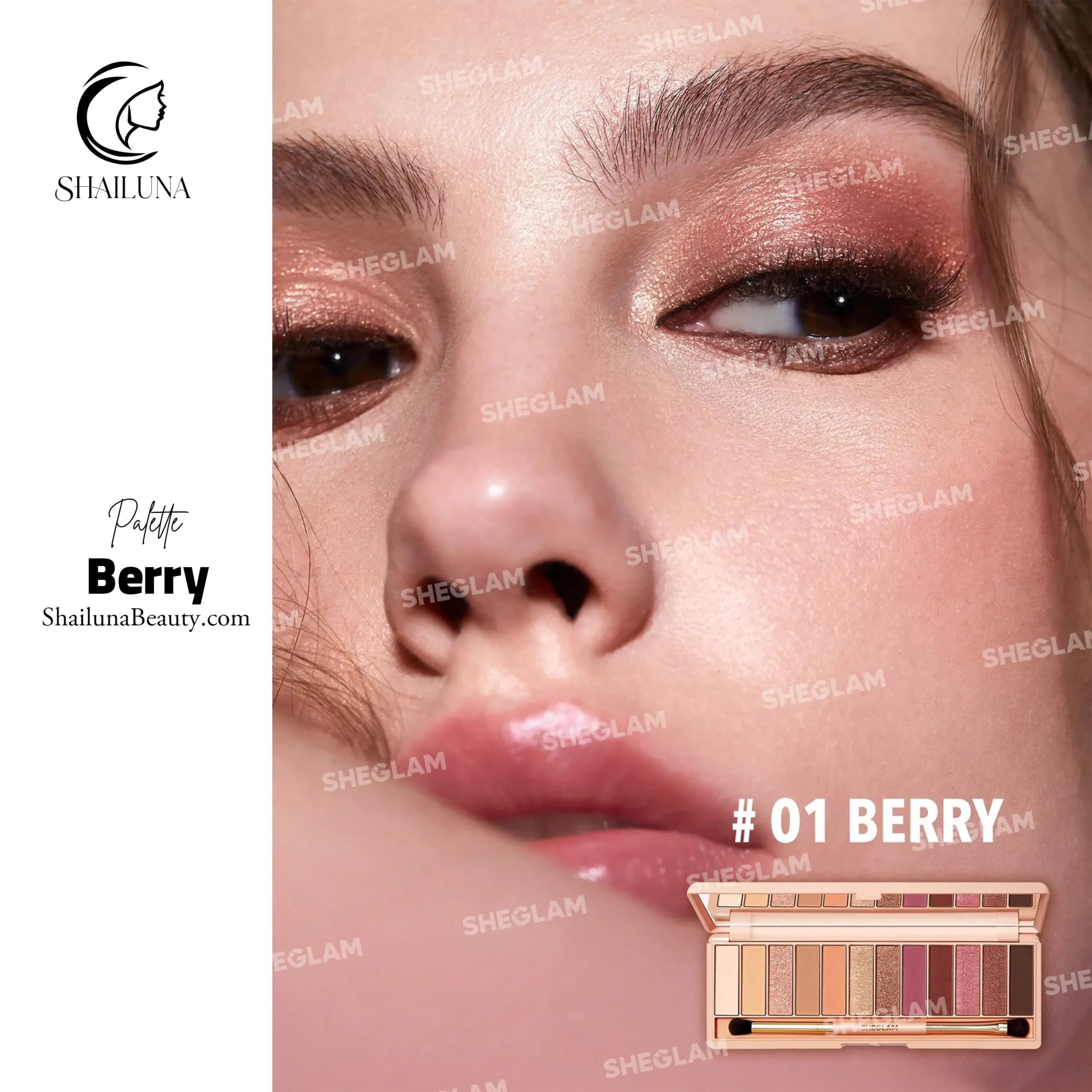 پالت سایه چشم 12 رنگ شیگلم Sheglam Berry — تصویر ۵