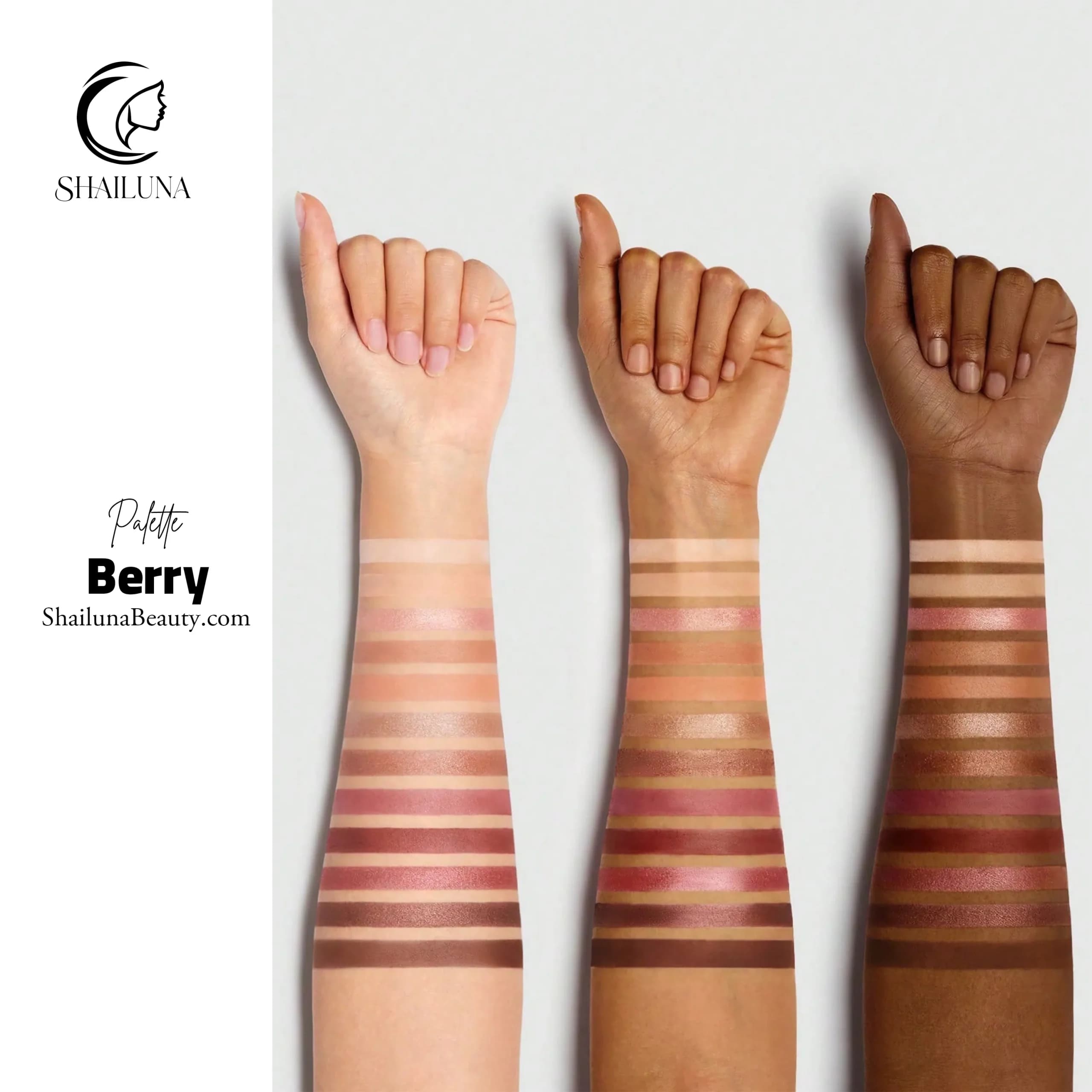 پالت سایه چشم 12 رنگ شیگلم Sheglam Berry — تصویر ۲