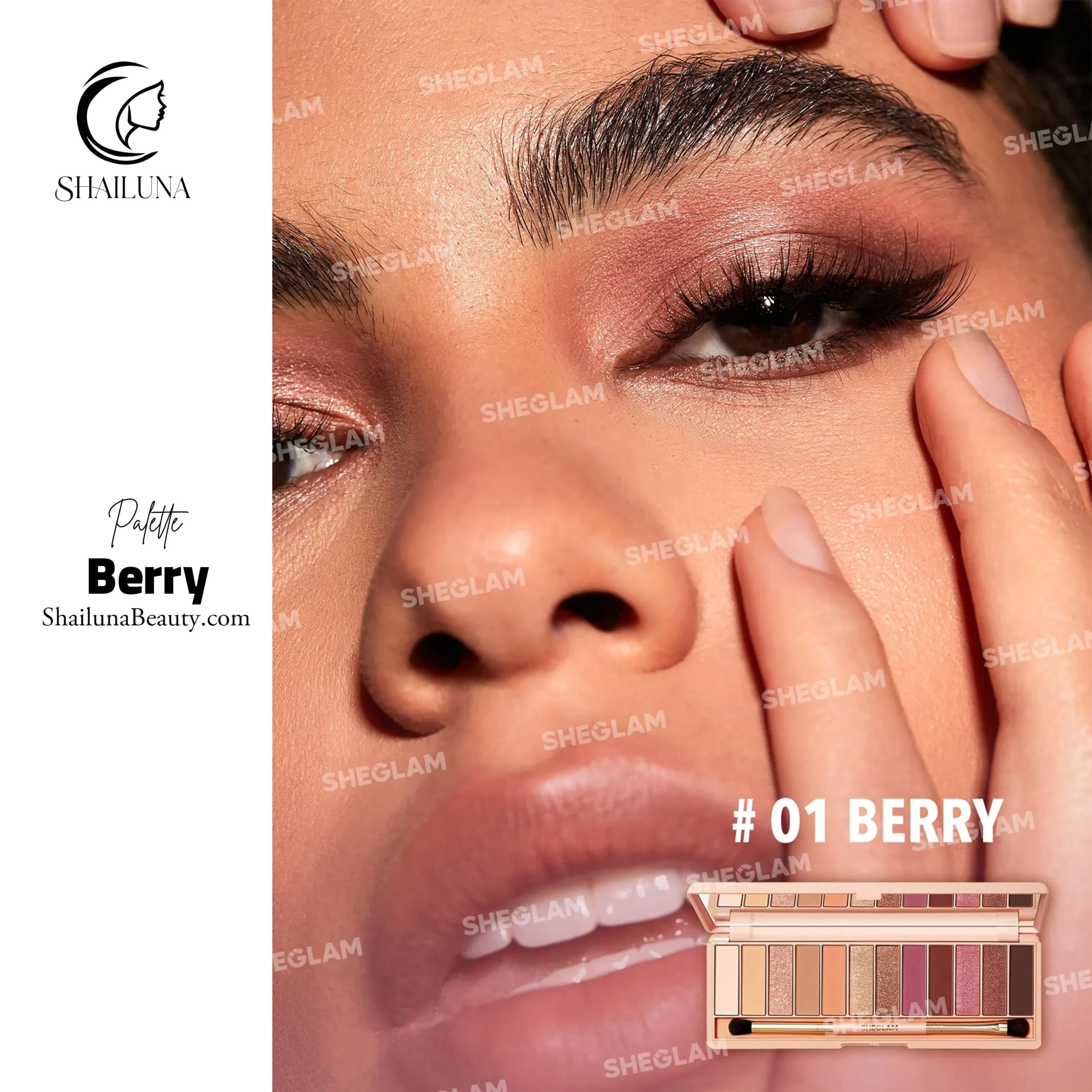 پالت سایه چشم 12 رنگ شیگلم Sheglam Berry — تصویر ۴