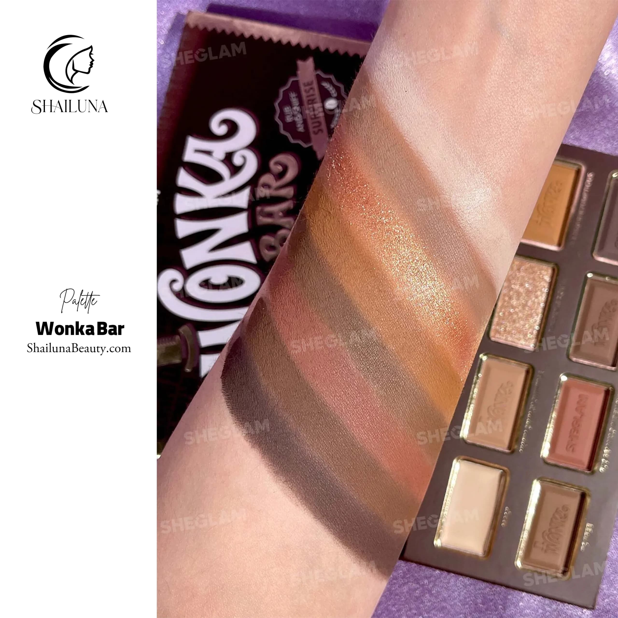 پالت سایه 8 رنگ شیگلم مدل Sheglam Wonka Bar — تصویر ۲