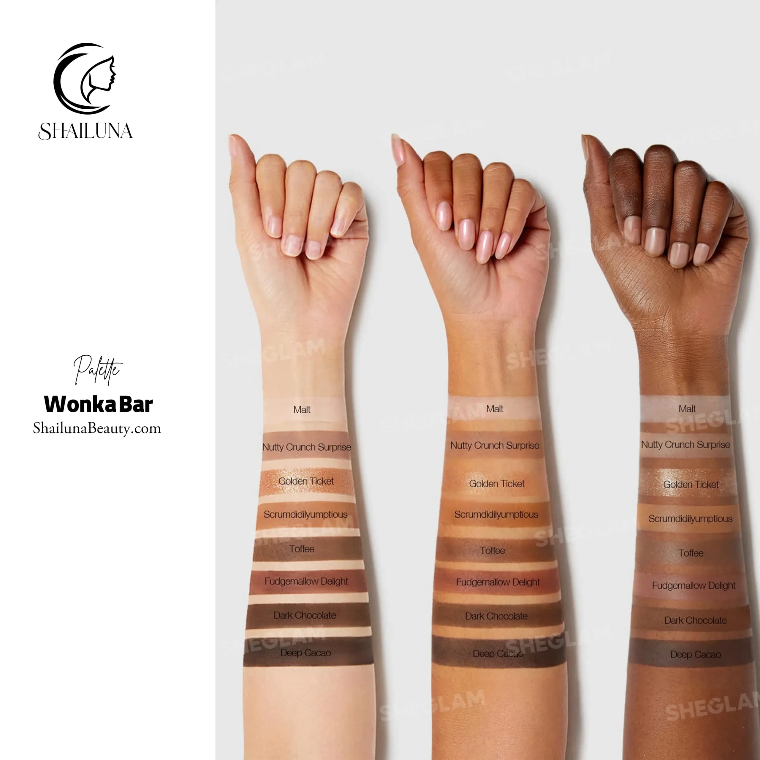 پالت سایه 8 رنگ شیگلم مدل Sheglam Wonka Bar — تصویر ۳