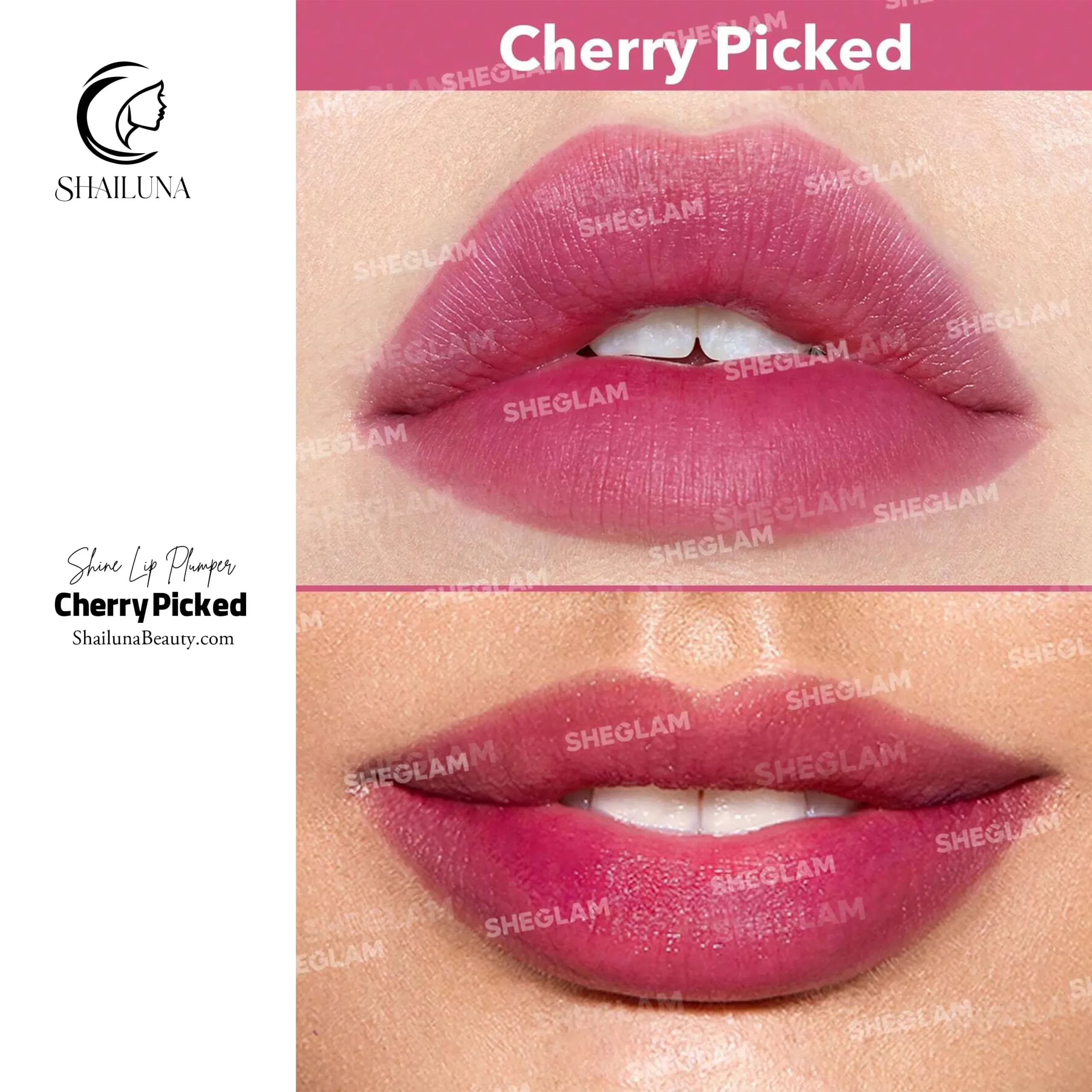 تینت لب و گونه شیگلم مدل Sheglam Lip & Cheek Tint Cherry Picked — تصویر ۳