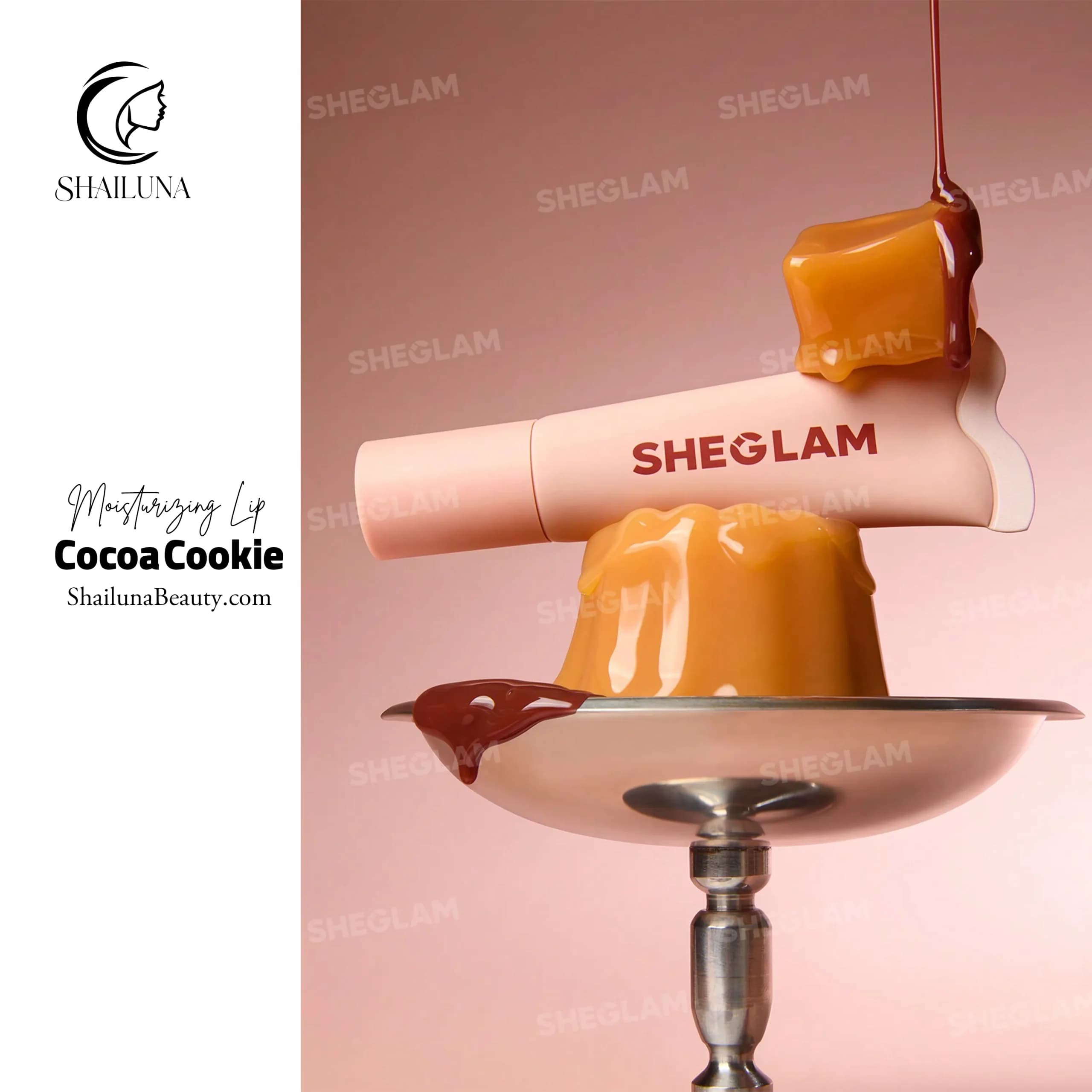 لیپ گلاس مرطوب کننده شیگلم مدل Sheglam Crystal Glaze Cocoa Cookie — تصویر ۶